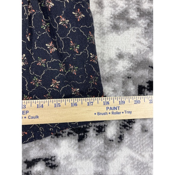 Free People Debbie Dot Romber Womens‎ Size Extra Small Black Floral Boho Hippie - Picture 7 of 14
